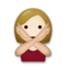 Person Gesturing No - Medium Light emoji on LG